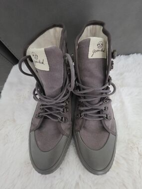 Grounded Brown Lace-Up Canvas Eur Sz-38 US 7 Women 5 Men
